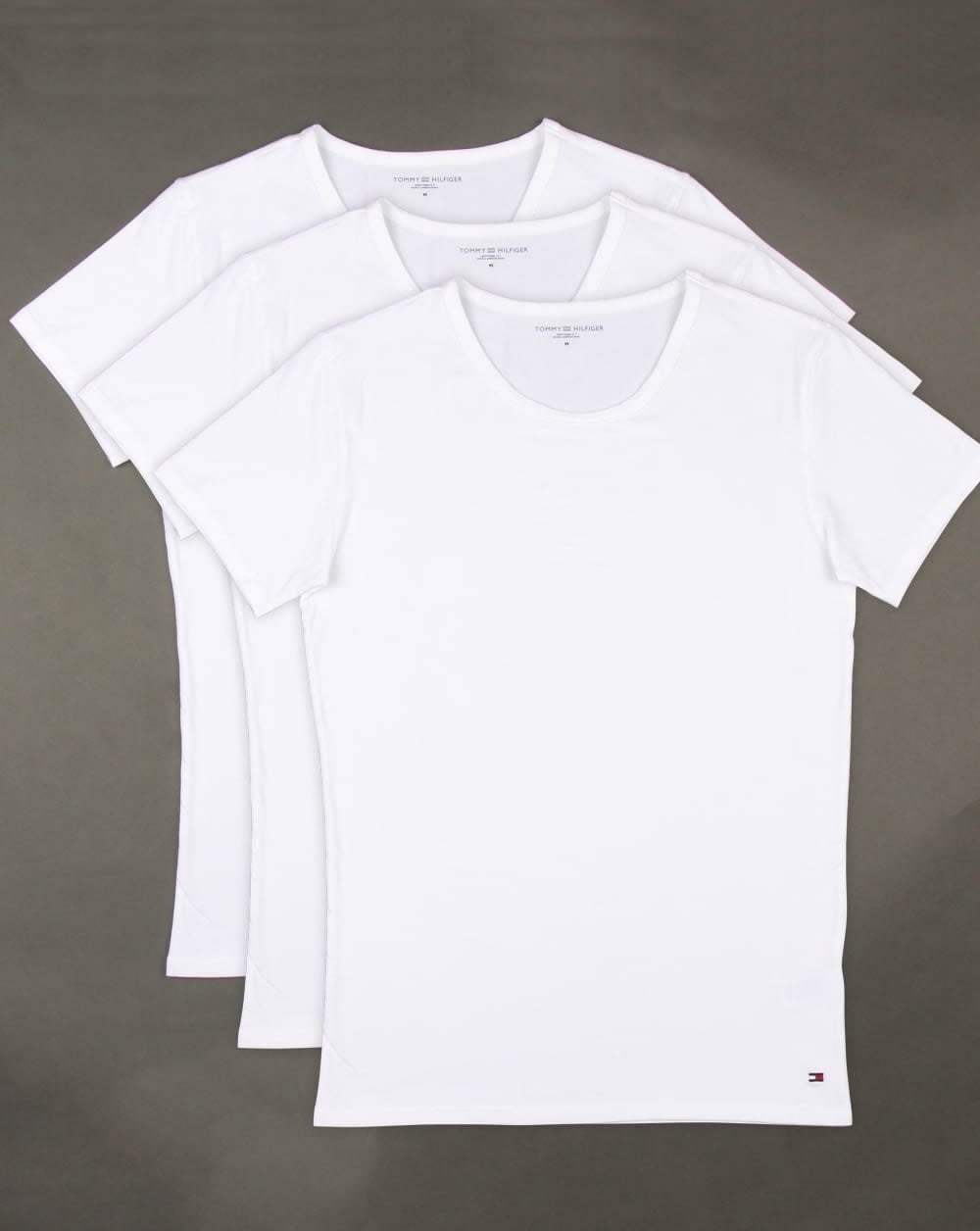 Tommy Hilfiger Premium Essentials 3 Pack T Shirts White