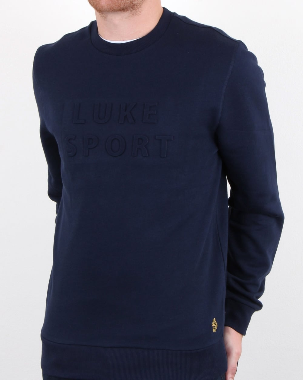 Luke Lewis Sport 3d Crew Neck Dark Navy
