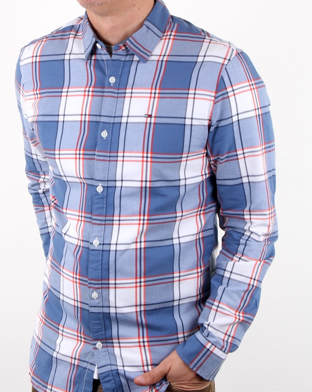 Tommy Hilfiger Check Shirt Orange