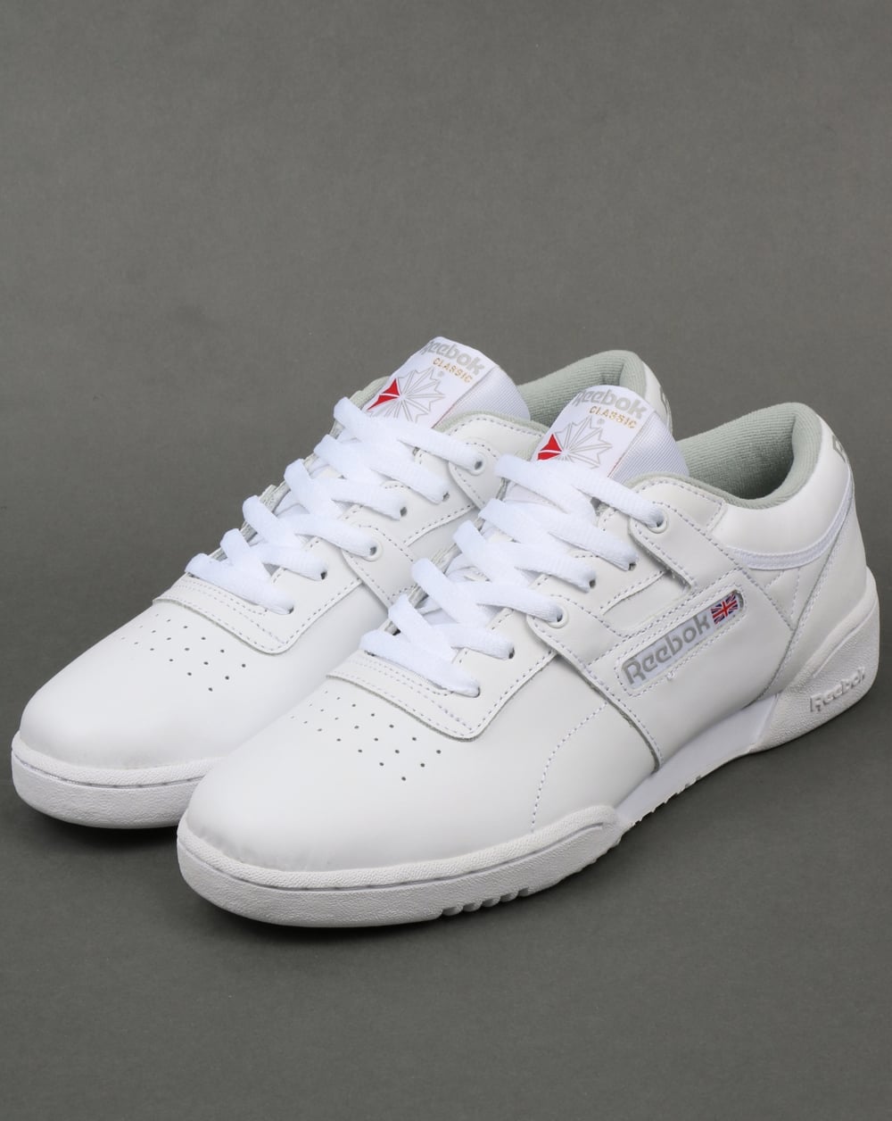 Reebok Workout Low Trainers White/Grey