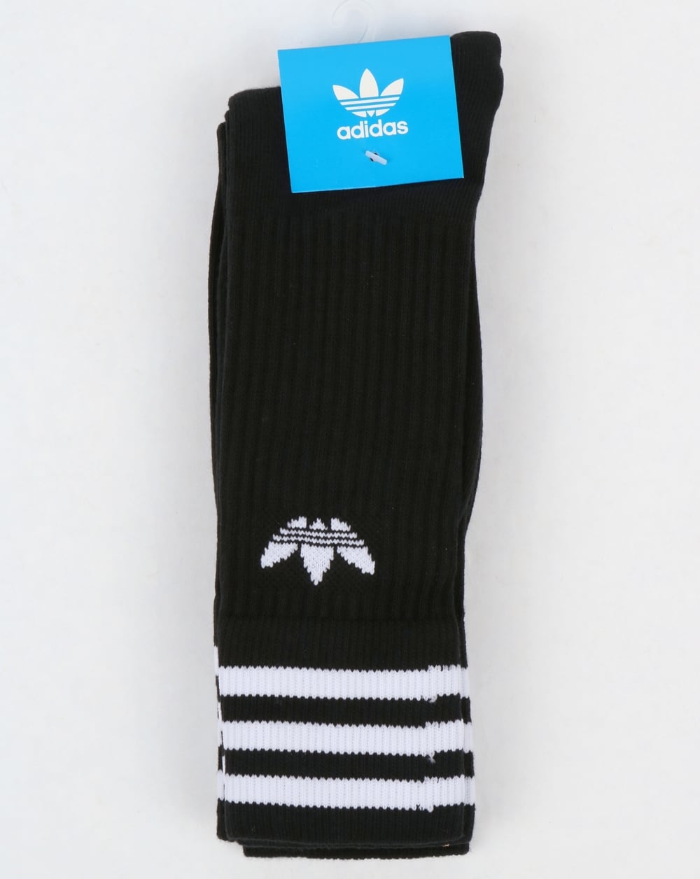 Adidas Originals 3 Pack Crew Socks Black/White