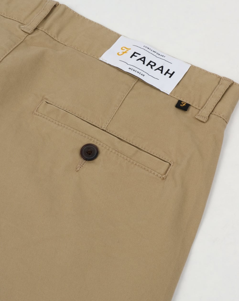 Farah Hawk Chino Twill Shorts Light Sand