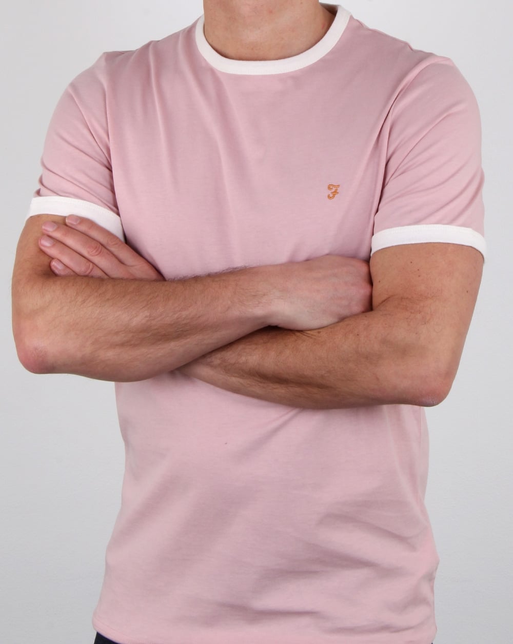 Farah Groves Ringer T Shirt Rose