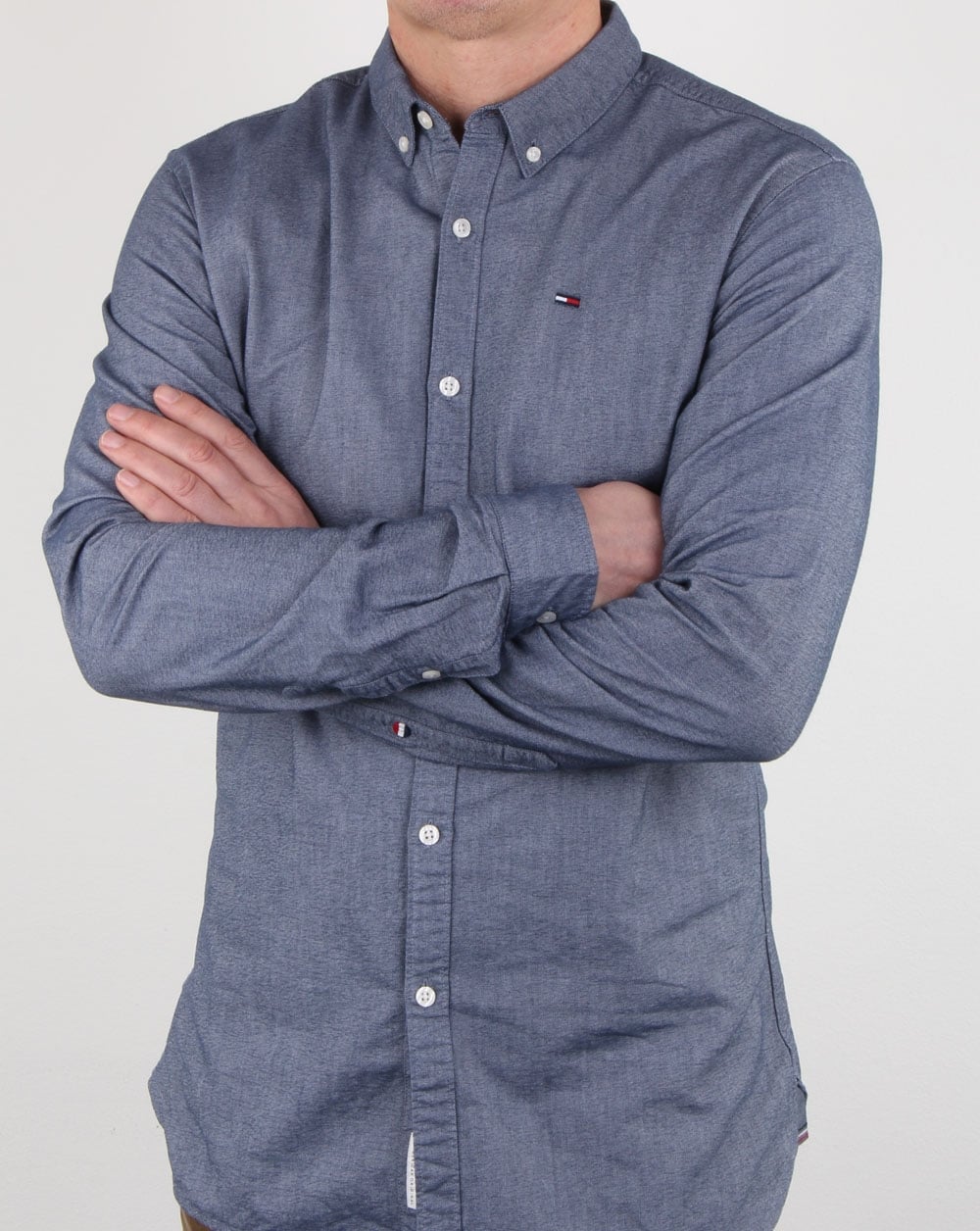 Tommy Hilfiger Cotton Oxford Shirt Navy