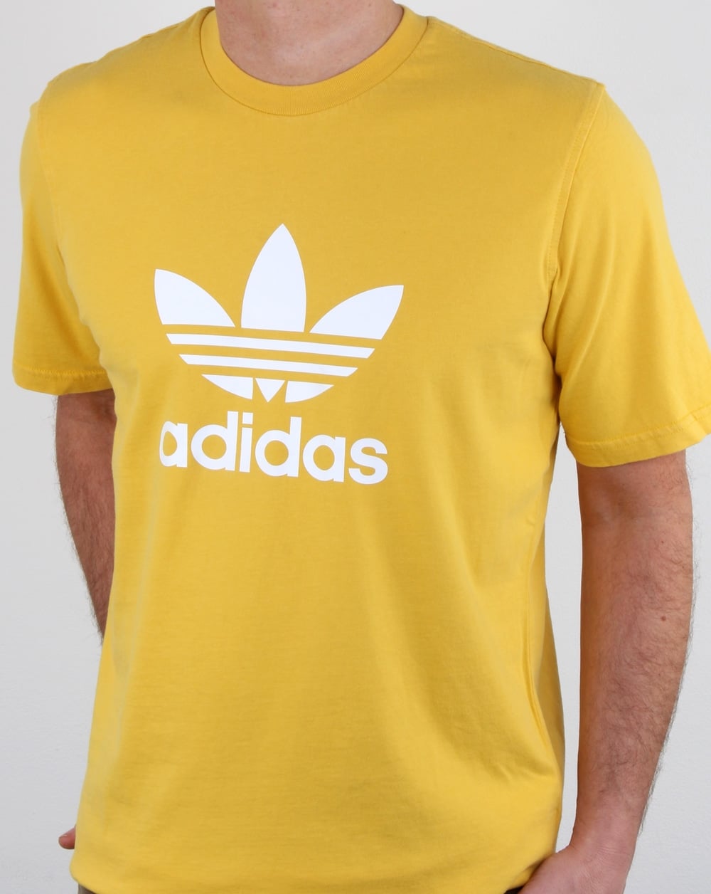 Adidas Originals Trefoil T Shirt Yellow