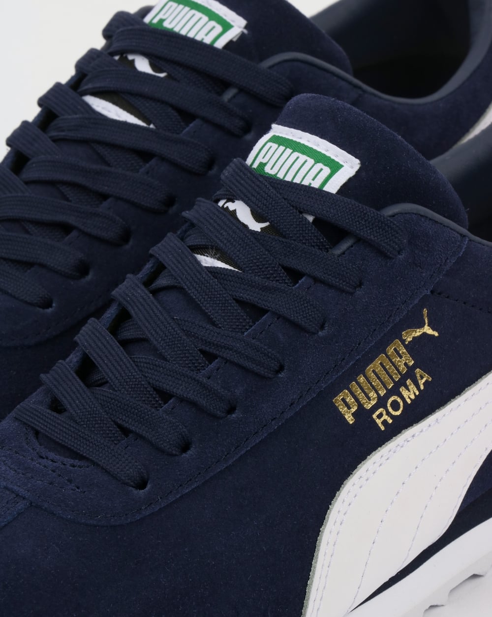 Puma Roma Suede Trainers Peacoat/White