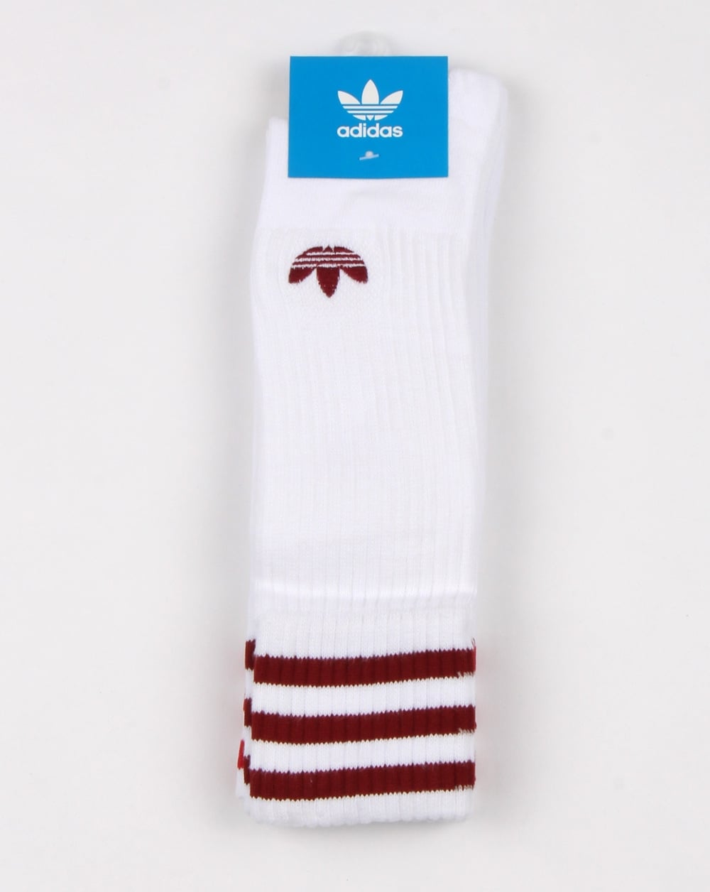 Adidas Originals 2 Pack Crew Socks White/red