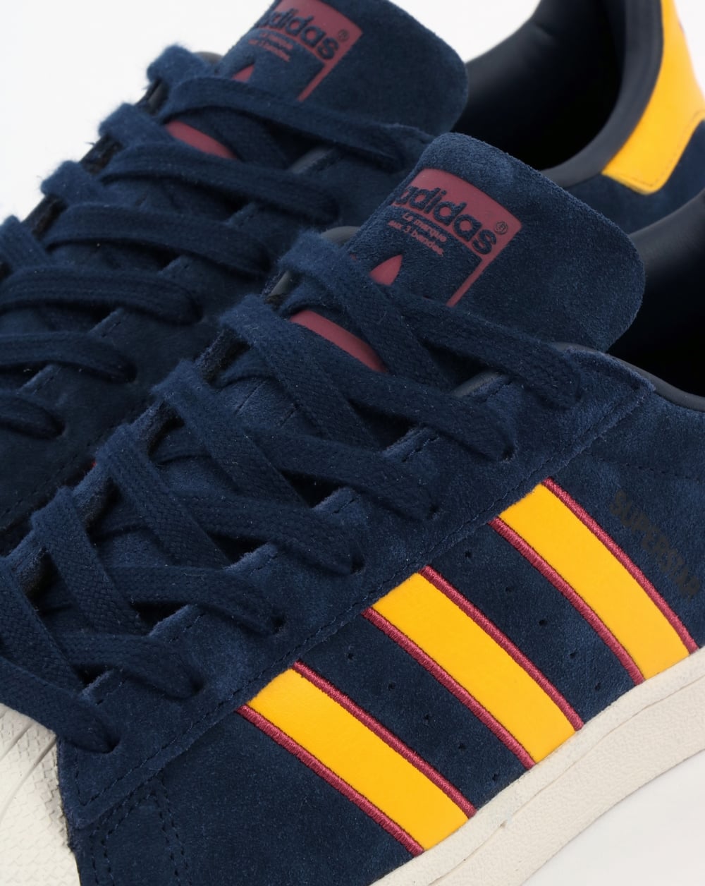 Adidas Superstar Trainers Navy/Yellow/Red