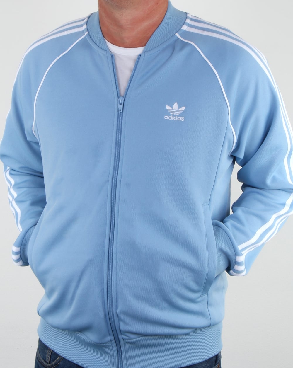 Adidas Originals Superstar Track Top Sky Blue