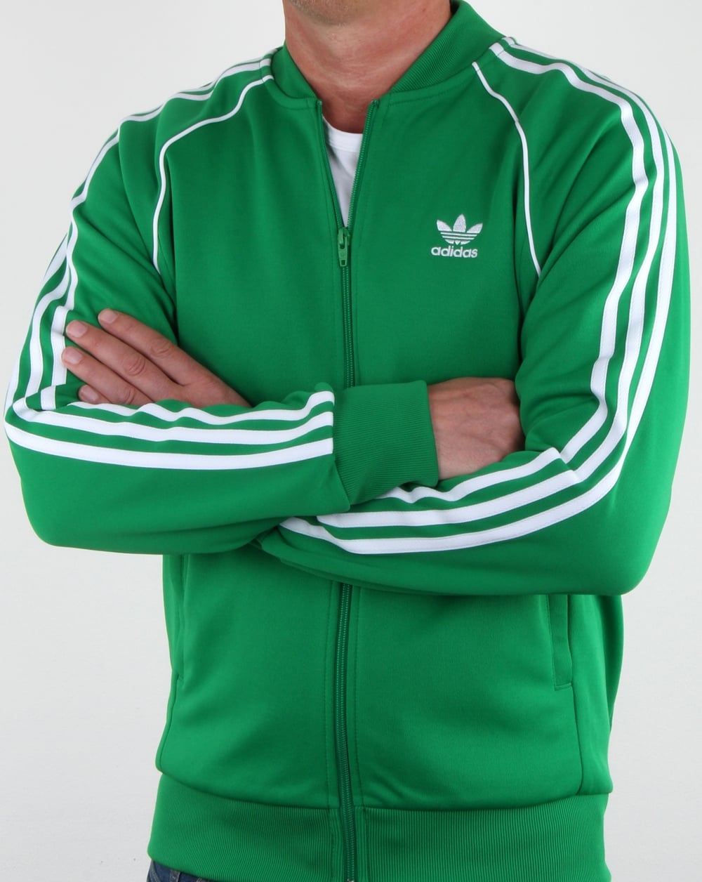 Adidas Originals Superstar Track Top Green – 80's Casual Classics