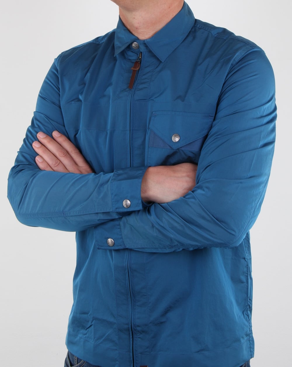 Pretty Green Kaiser Zip Jacket Blue