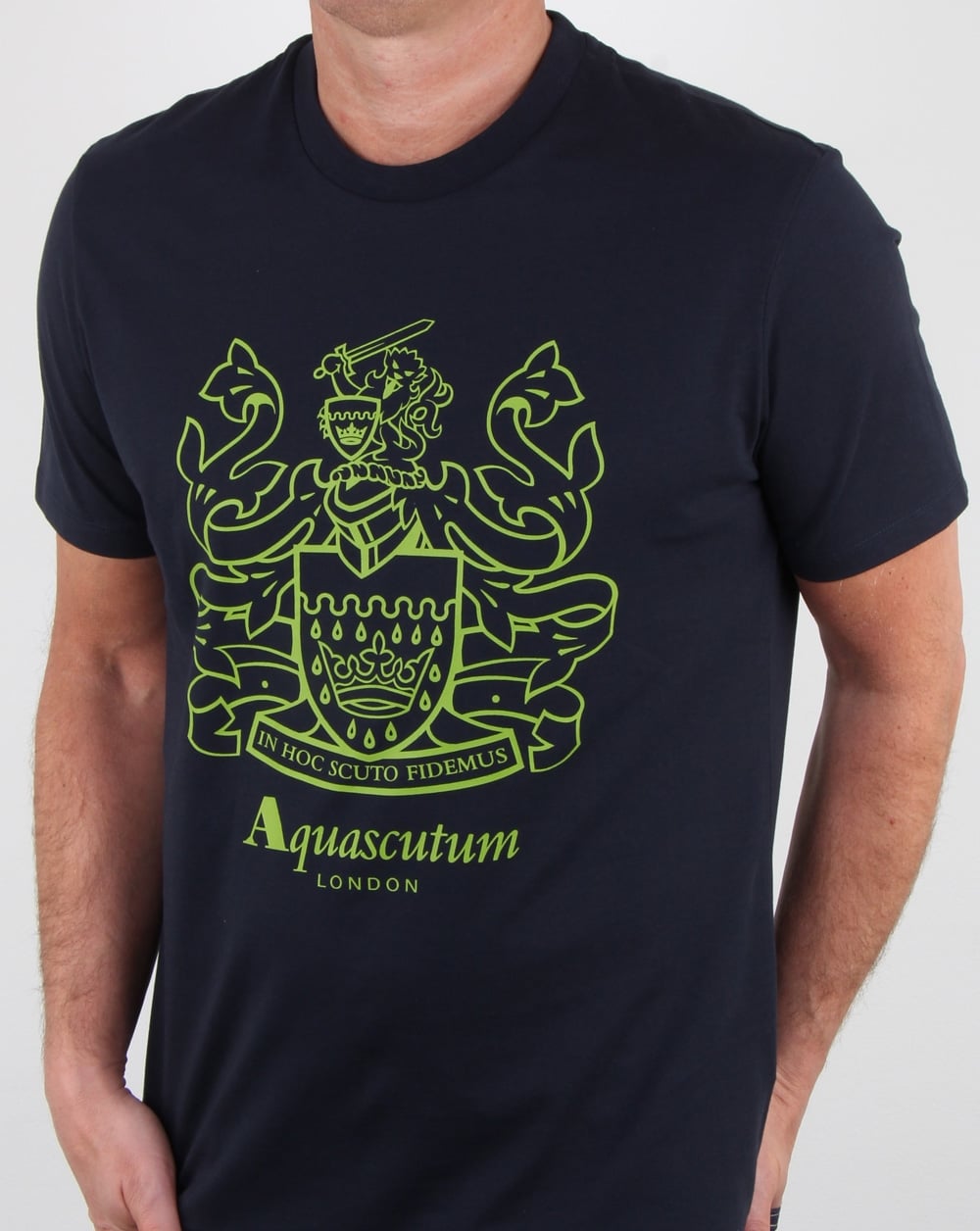 Aquascutum Aldis Crest T Shirt Navy