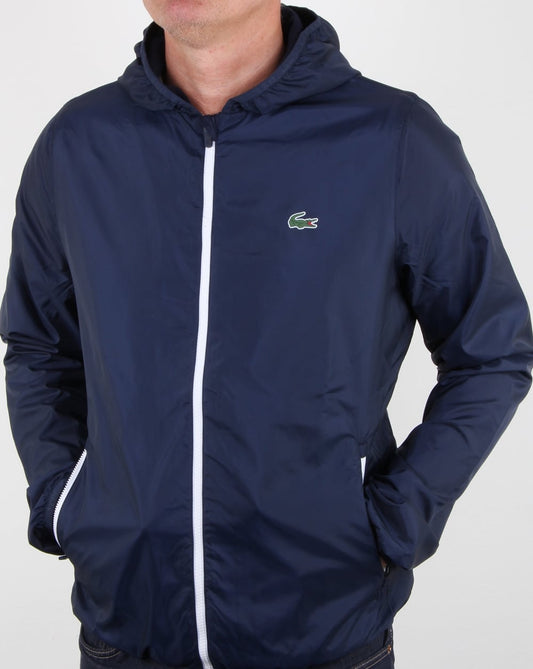 Lacoste Lacoste Hooded Jacket Navy/white