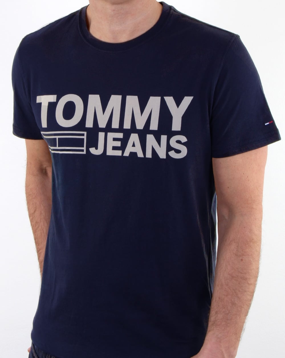 Tommy Hilfiger Logo T Shirt Navy