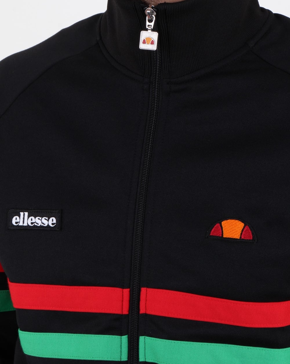 Ellesse Rimini Track Top Black/red/green