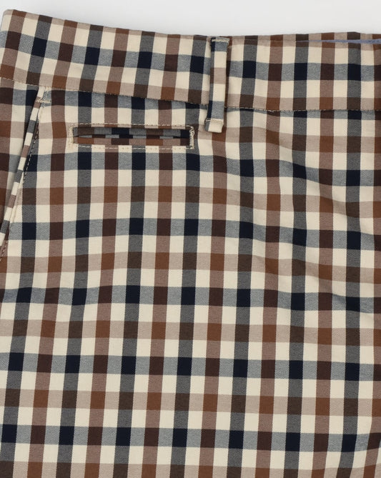 Aquascutum Aquascutum Winster Club Check Shorts Vicuna