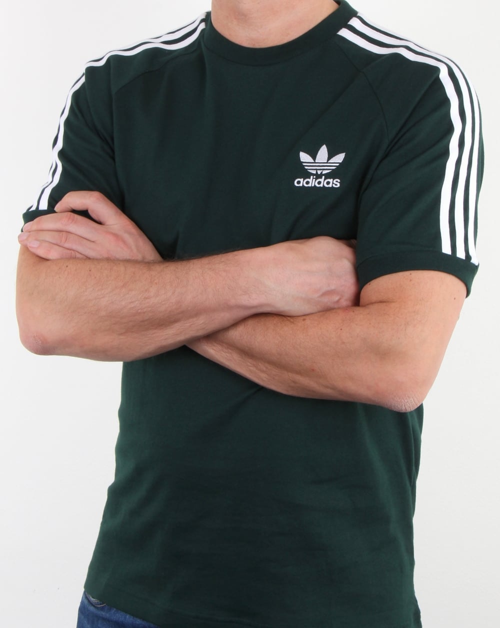 Adidas Originals 3 Stripes T Shirt Green