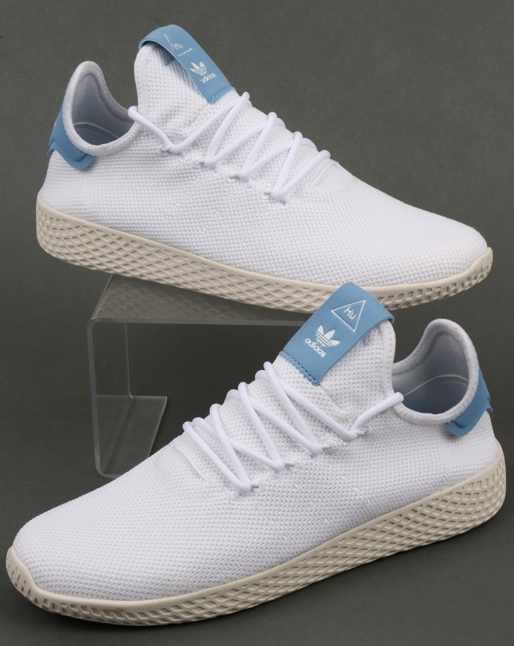 Adidas PW Tennis HU Trainers White/Sky Blue