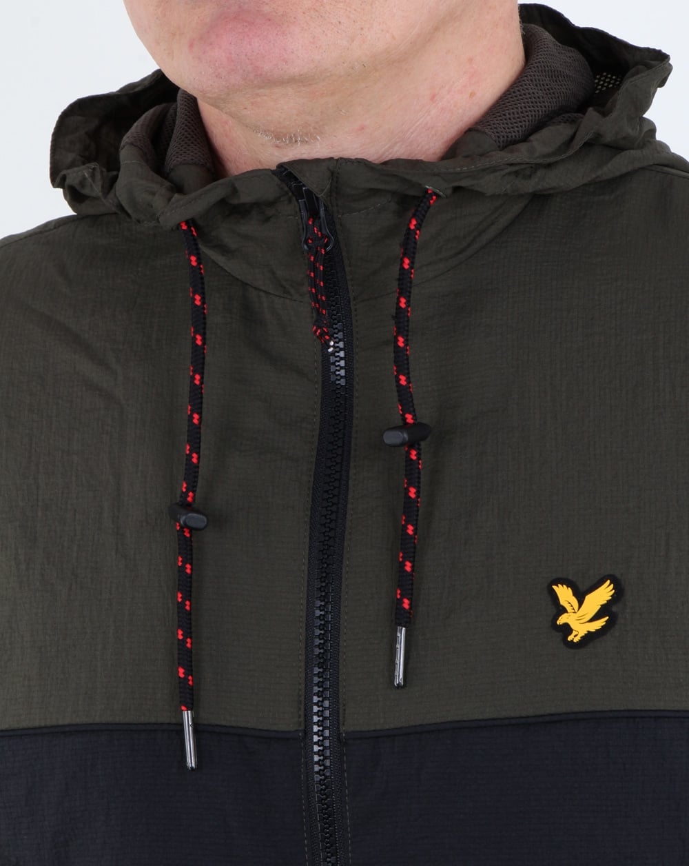 Lyle And Scott Fitness Baxter Hooded Windbreaker Olive