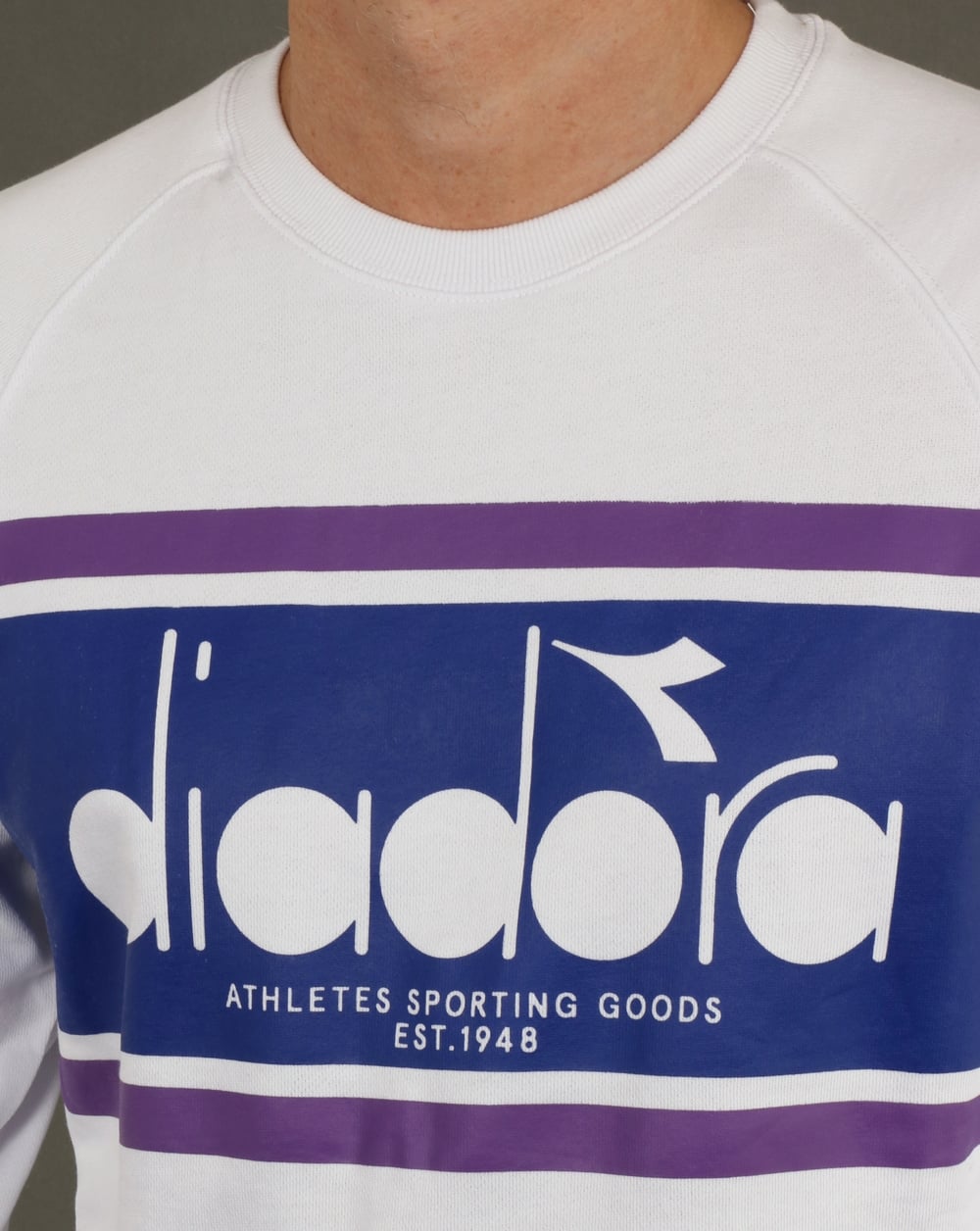Diadora Spring Sweatshirt lively White/lilacs
