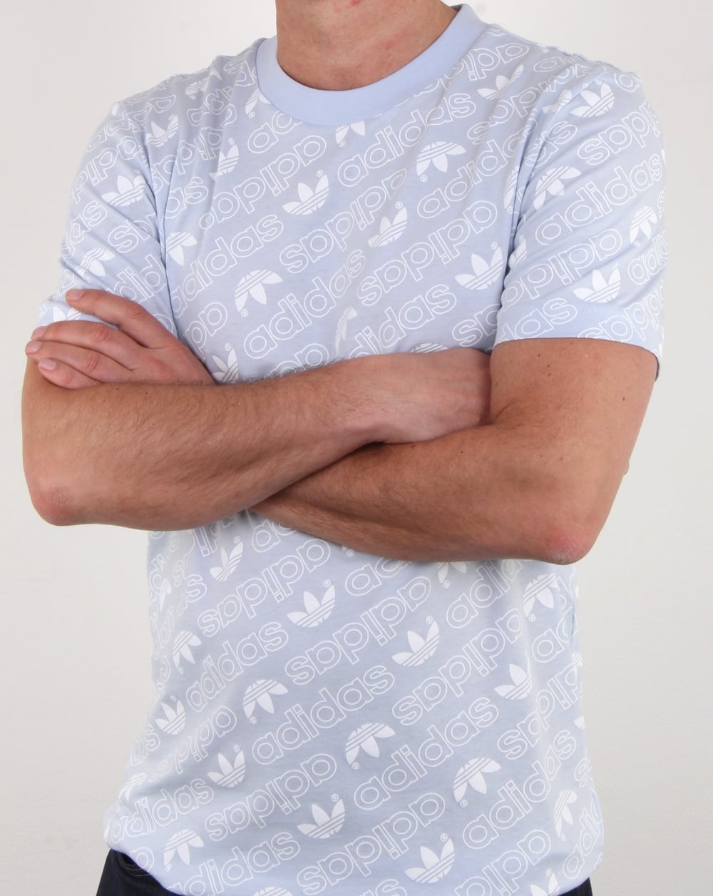 Adidas Originals Aop T Shirt Aero Blue