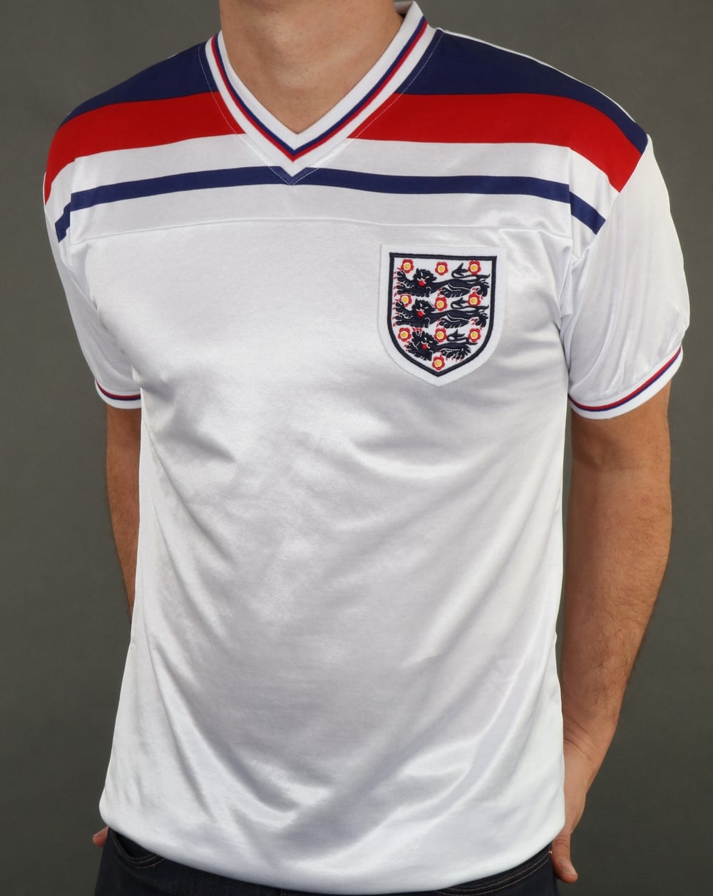 England 1982 Retro Football Shirt White