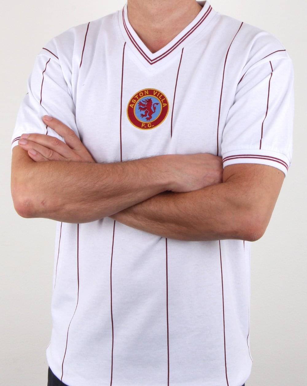 80s Casual Classics Aston Villa 1982 Away Retro Shirt White