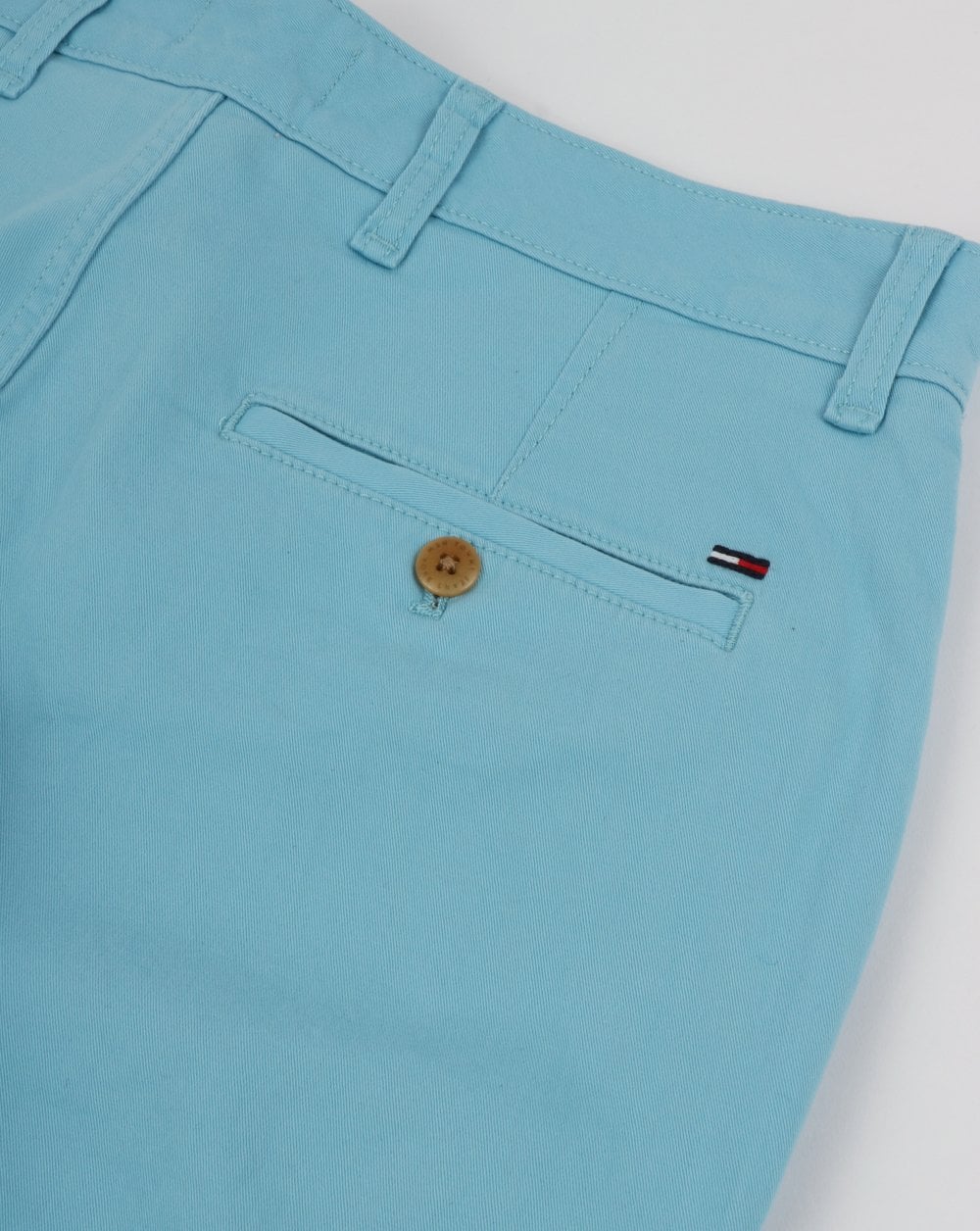 Tommy Hilfiger Cotton Twill Shorts Light Blue