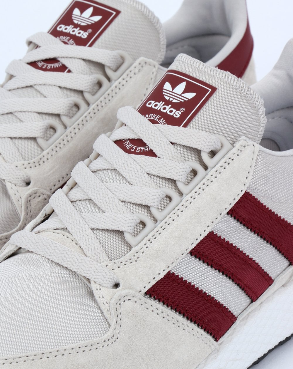 Adidas Forest Grove Trainers Chalk White/Burgundy