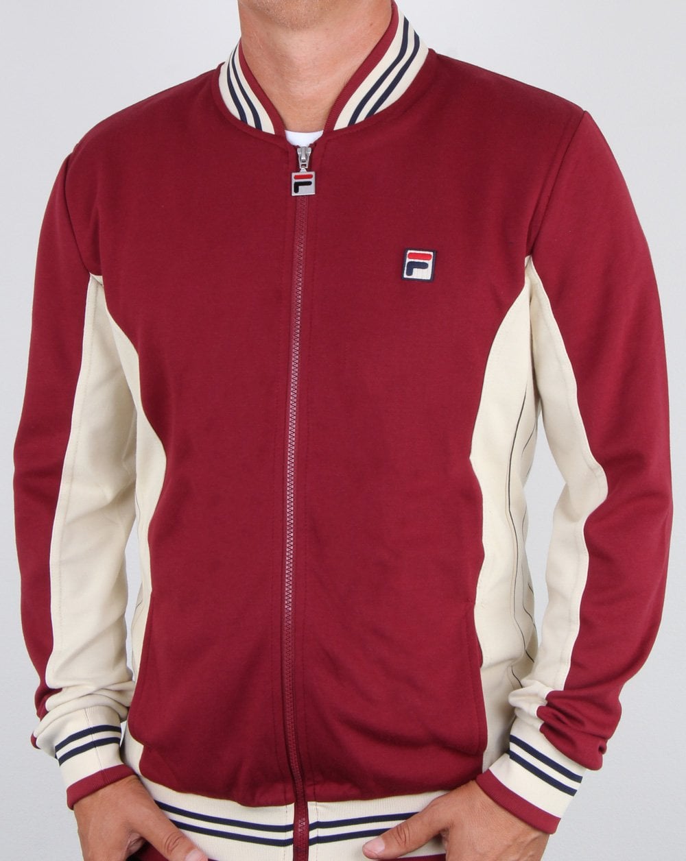 Fila Vintage Mk1 Settanta Track Top Tibetan Red/oyster