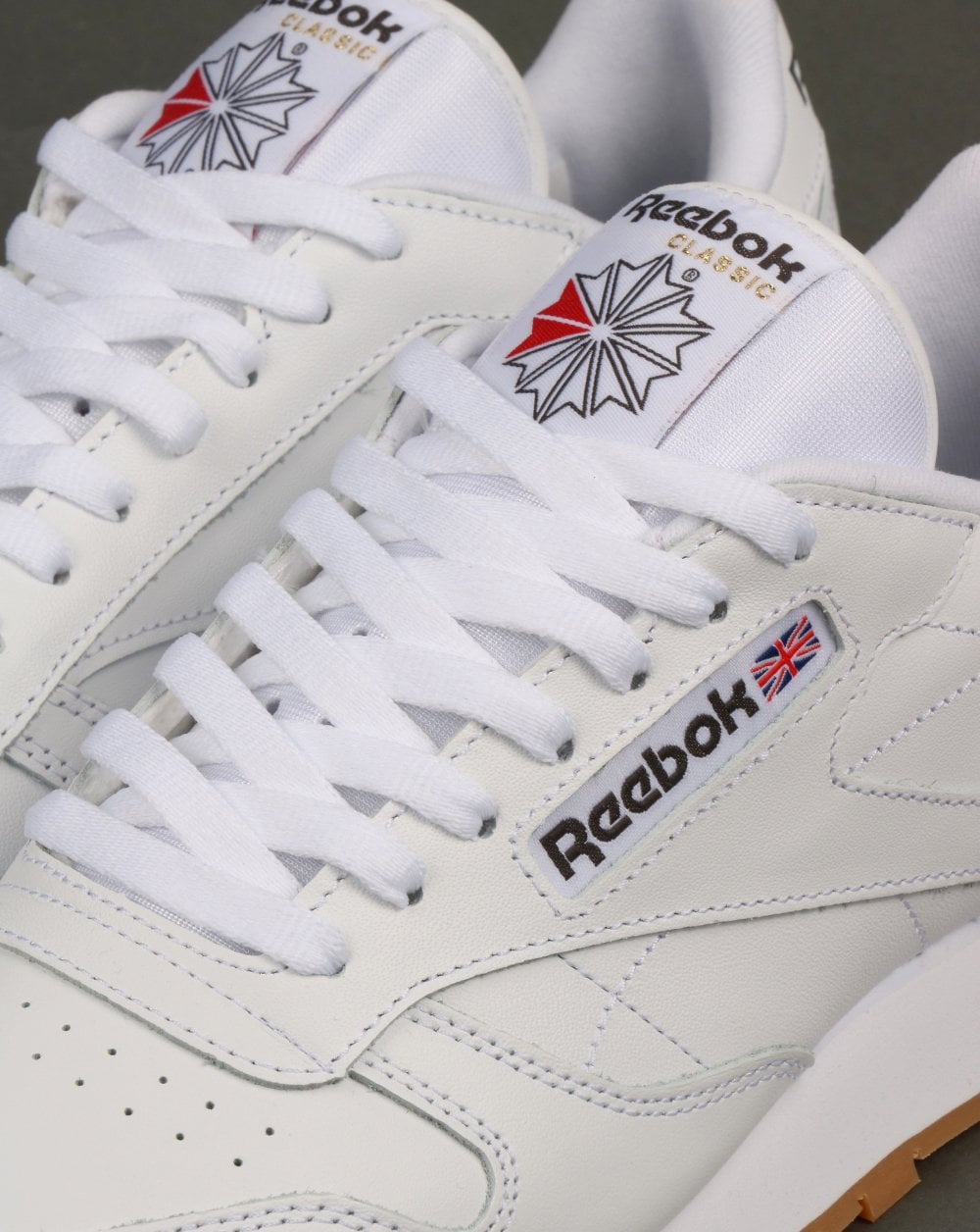 Reebok Classic Leather Trainers White/Gum