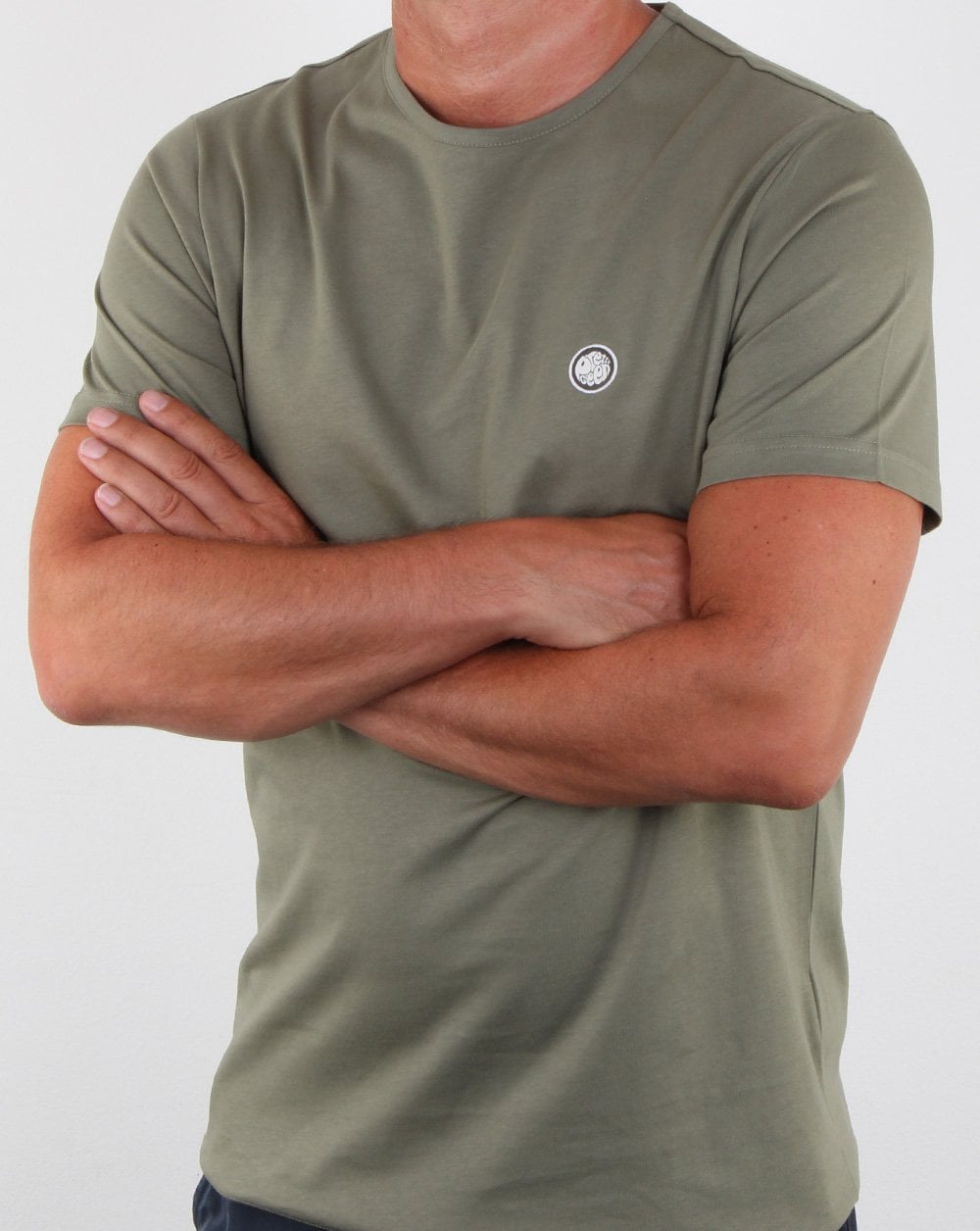 Pretty Green Mitchell T Shirt Khaki