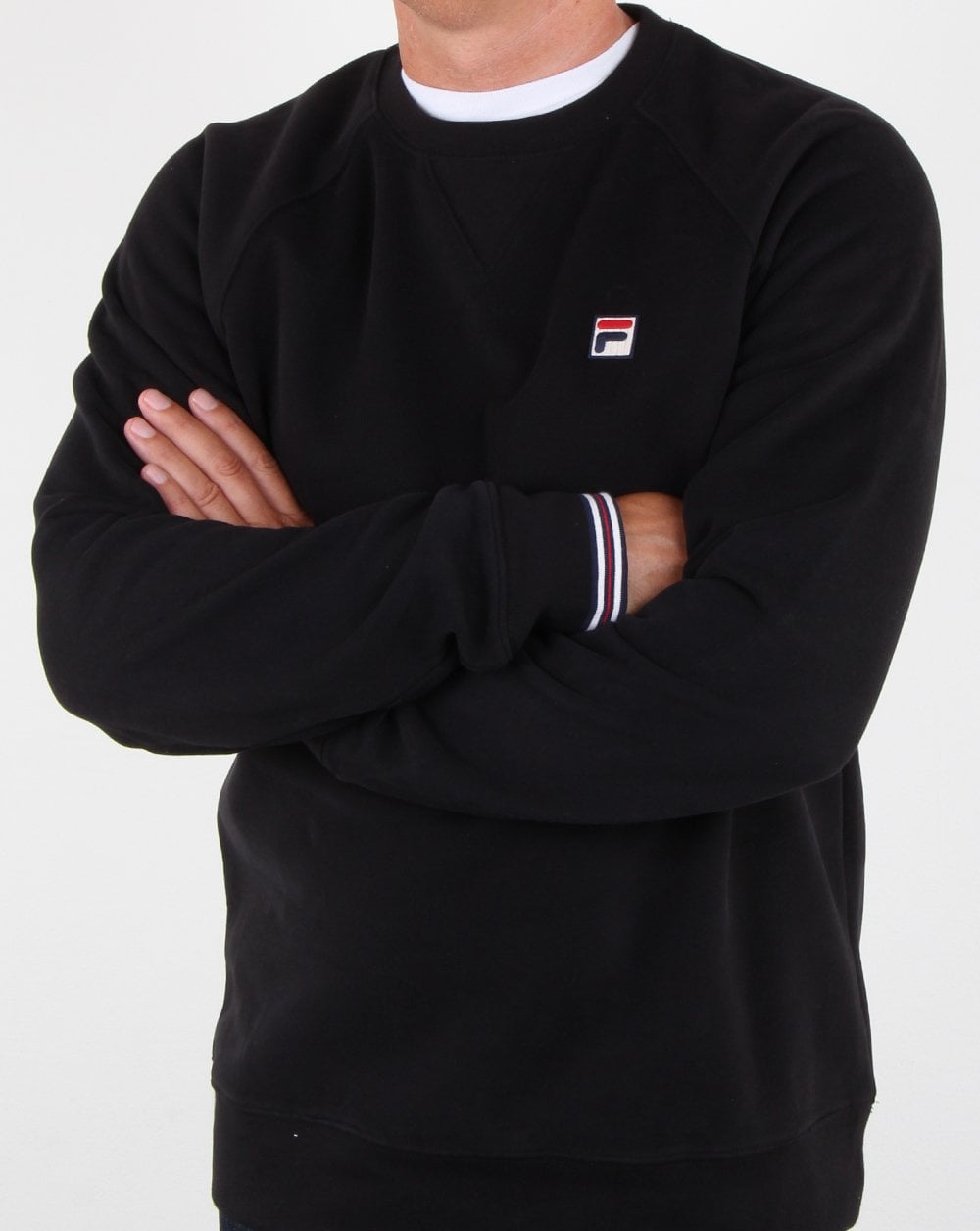 Fila Vintage Pozzi Crew Sweat Black