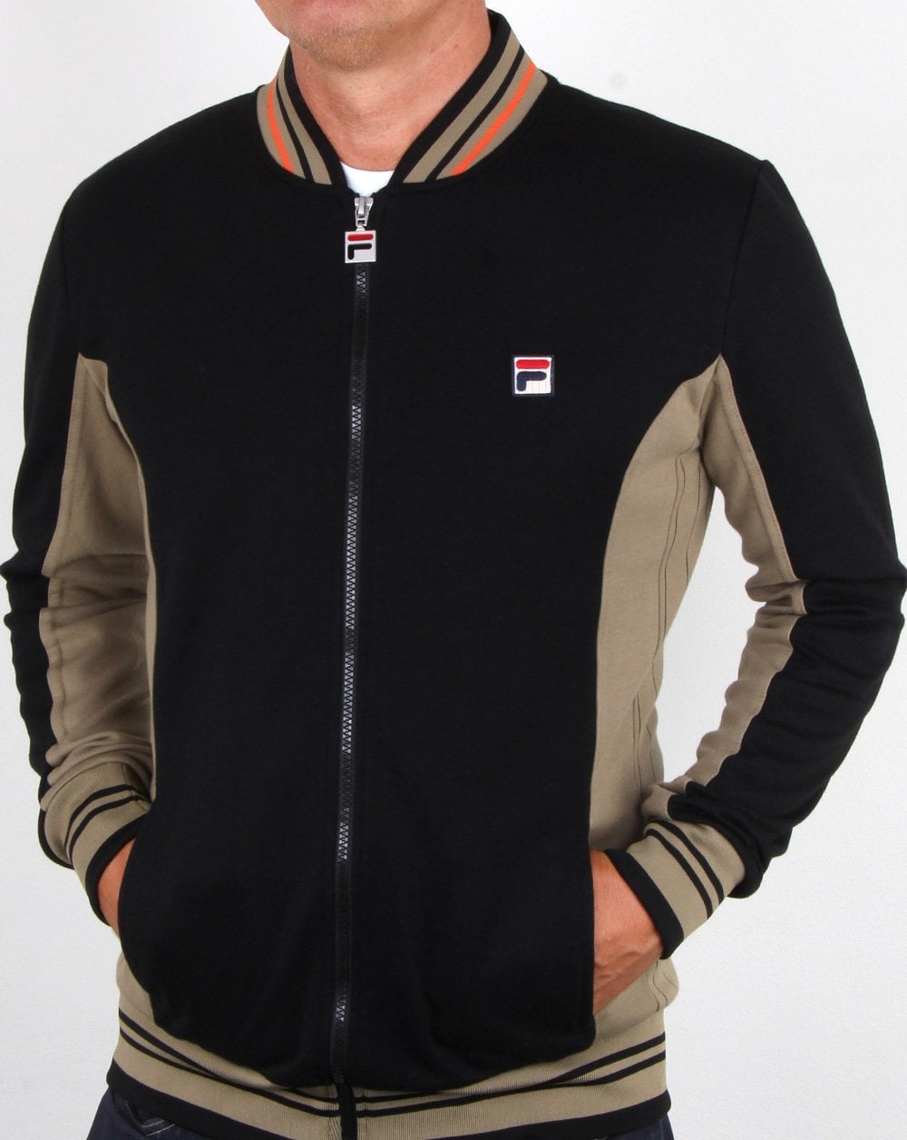 Fila Vintage Settanta Track Top Black/drygrass
