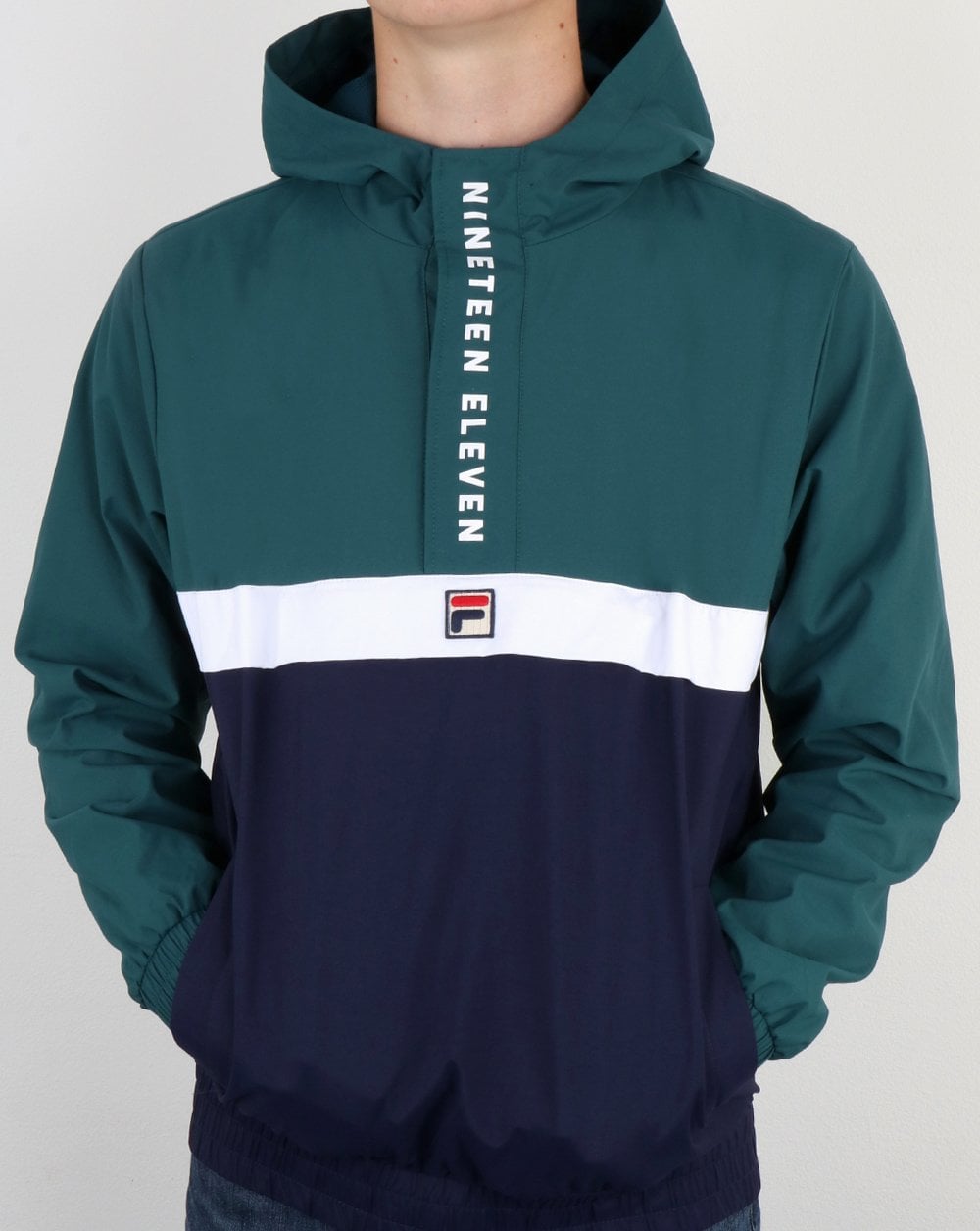 Fila Vintage 1911 Qtr Zip Jacket Atlantic Deep/Navy/White