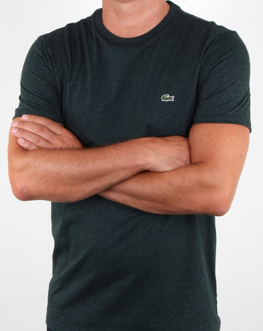 Lacoste Crew Neck T-shirt Dark Green Marl