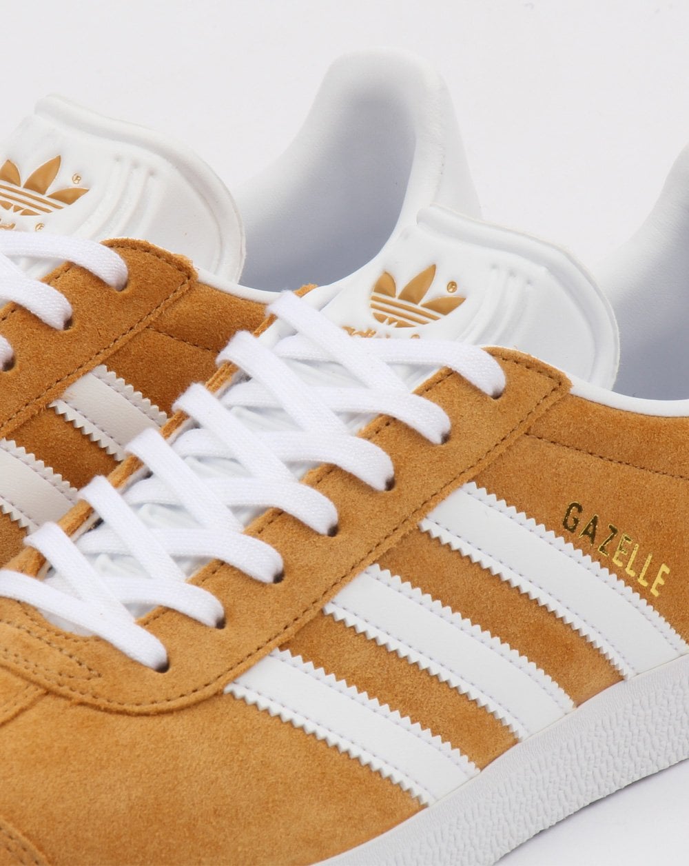 Adidas Gazelle Trainers Mesa Gold /white
