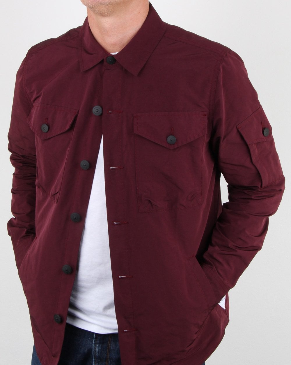 Barbour Business Beacon Askern Overshirt Merlot
