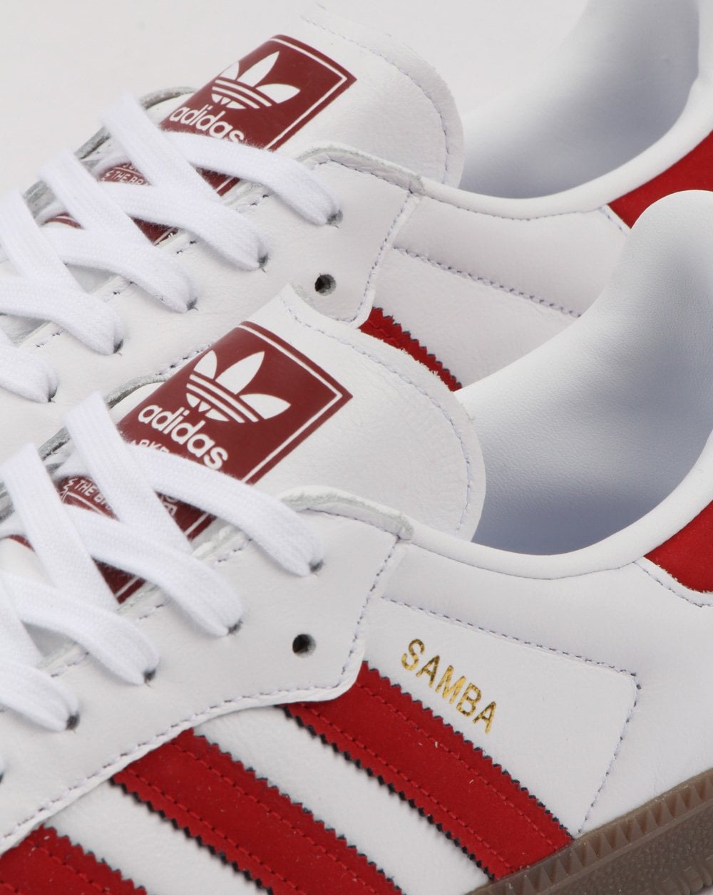 Adidas Samba OG Trainers White/Red