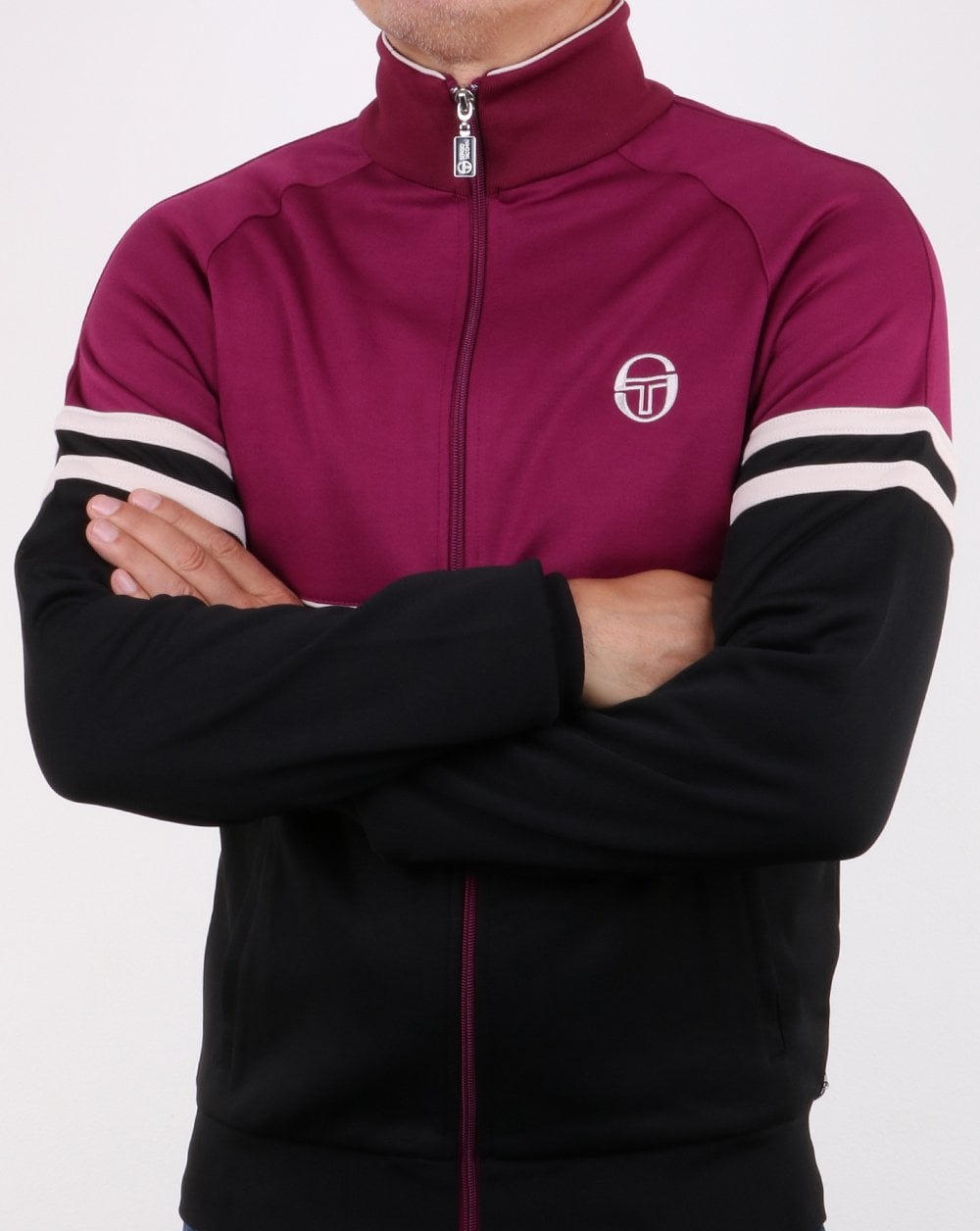 Sergio Tacchini Orion Track Top Black/Purple
