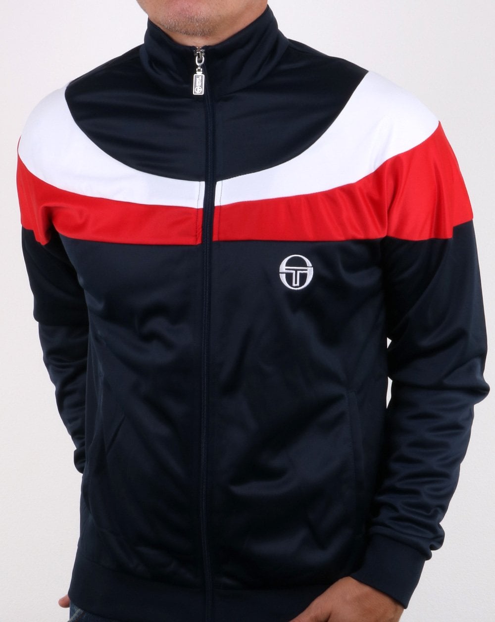 Sergio Tacchini Fohn Track Top Navy/white