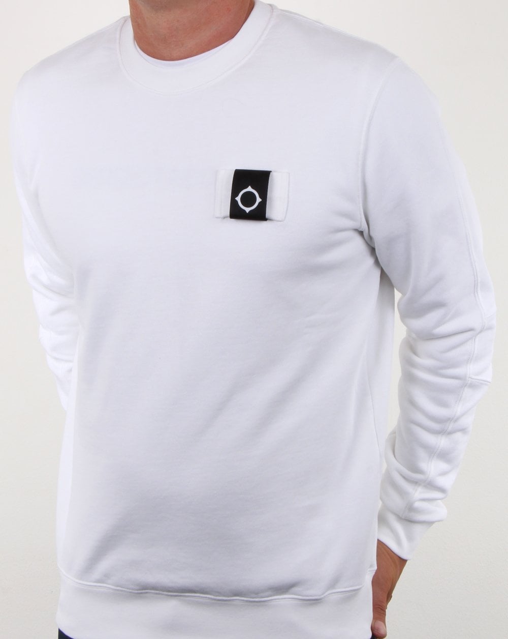 Ma.strum Training Crew Sweat Optic White