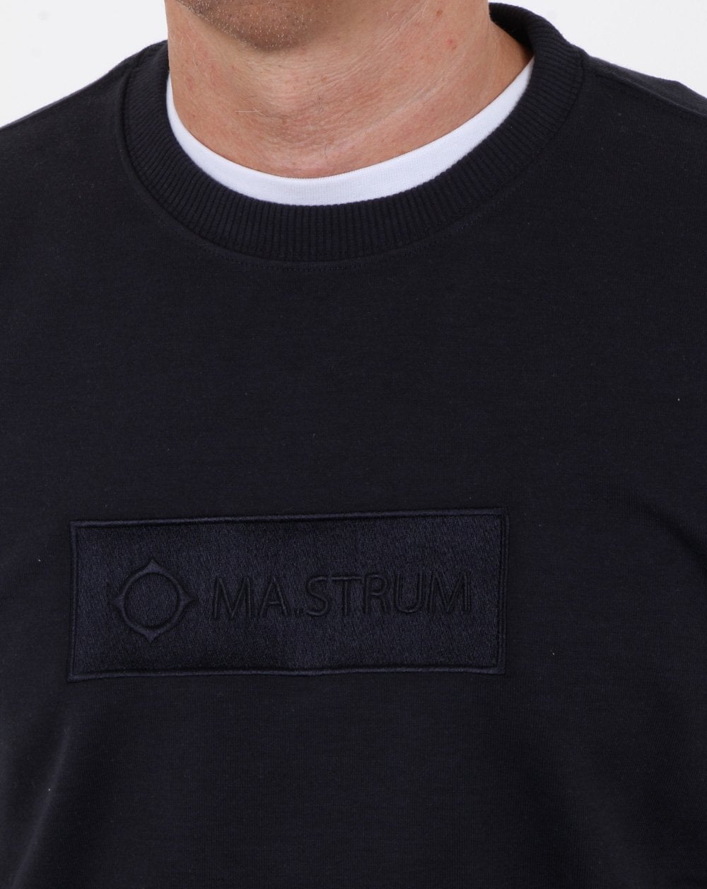Ma.strum Box Logo Sweatshirt Dark Navy