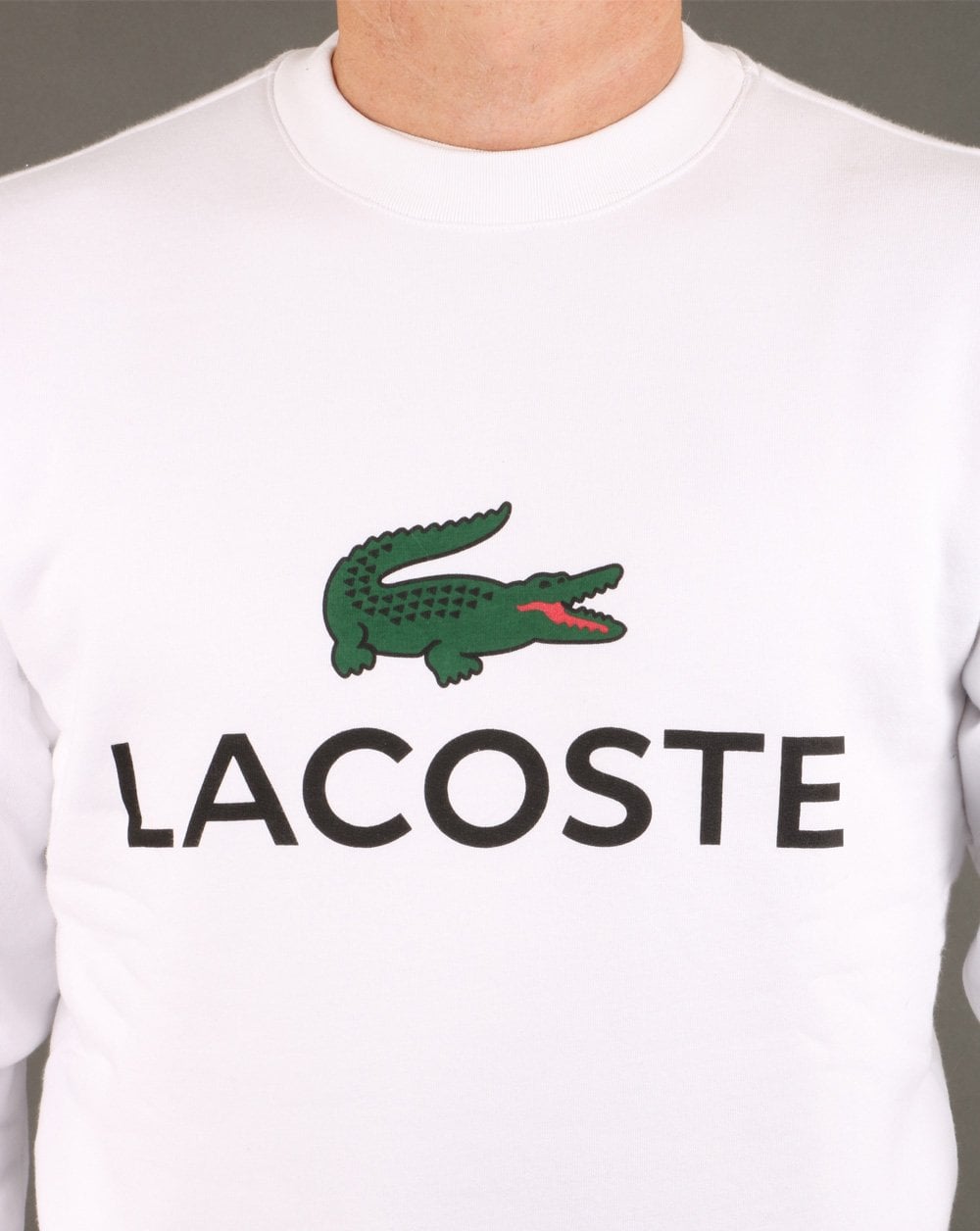 Lacoste Logo Sweatshirt White
