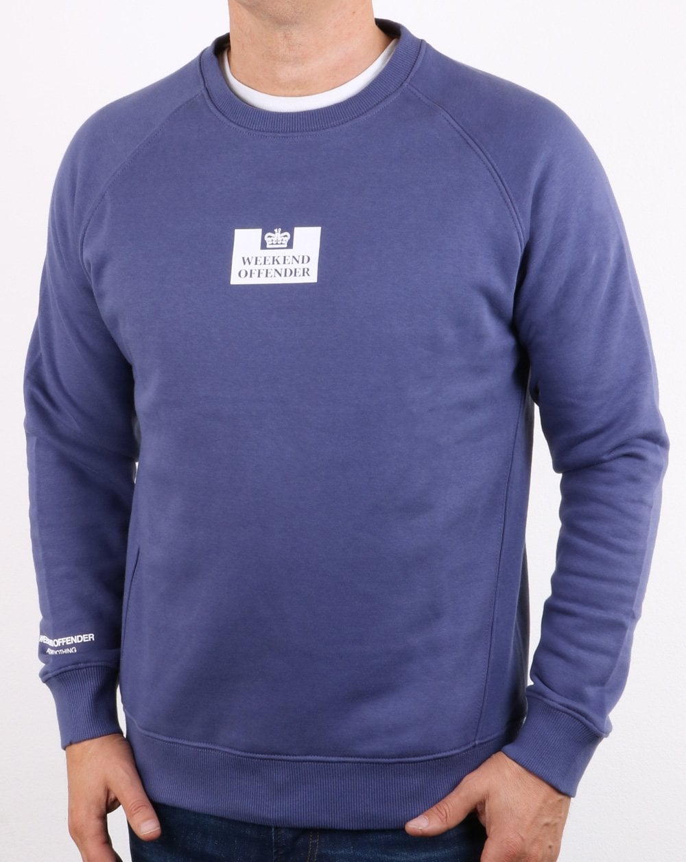 Weekend Offender Saddler Sweatshirt Light Navy