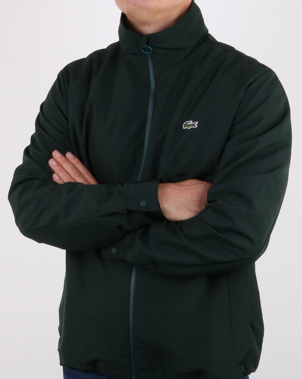 Lacoste Jacket Concealed Hood Deep Green