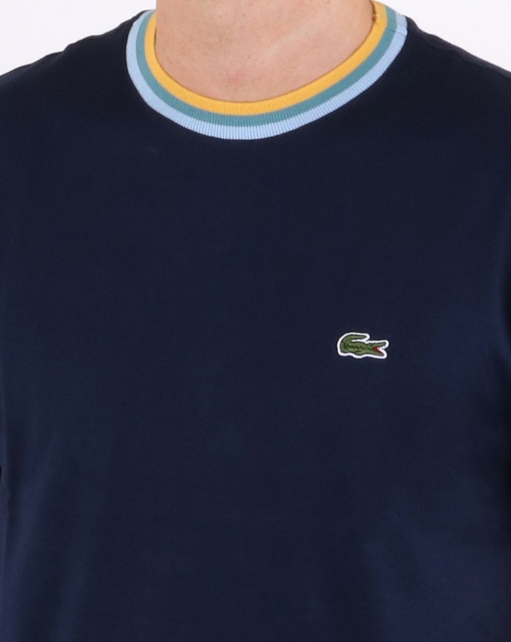 Lacoste Contrast Crew T-shirt Navy