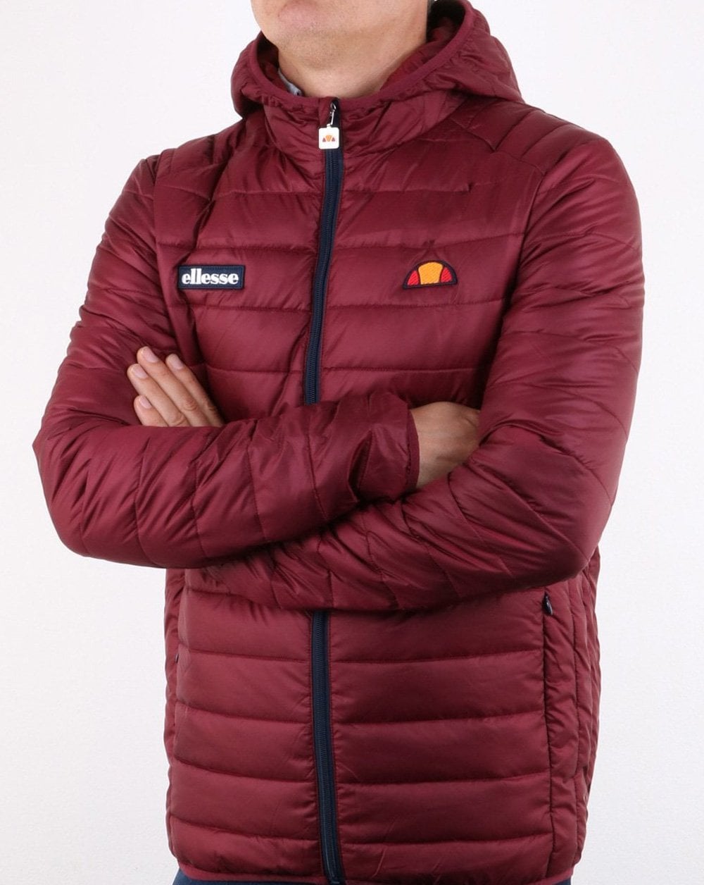 Ellesse Lombardy Padded Jacket Burgundy