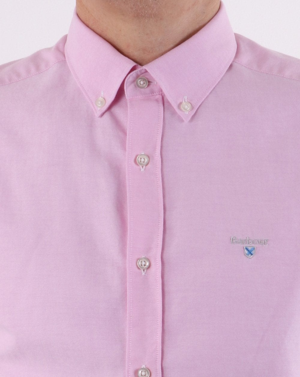 Barbour Oxford Short Sleeved Shirt Pink