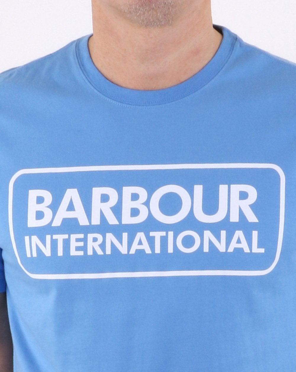 Barbour International Block Logo T-shirt Blue